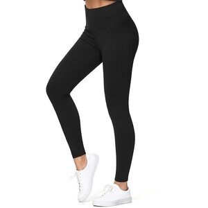 Women's Fanka Compression Style Black High-Waisted Leggings